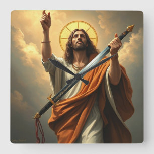 Christ Returns Wall Clock