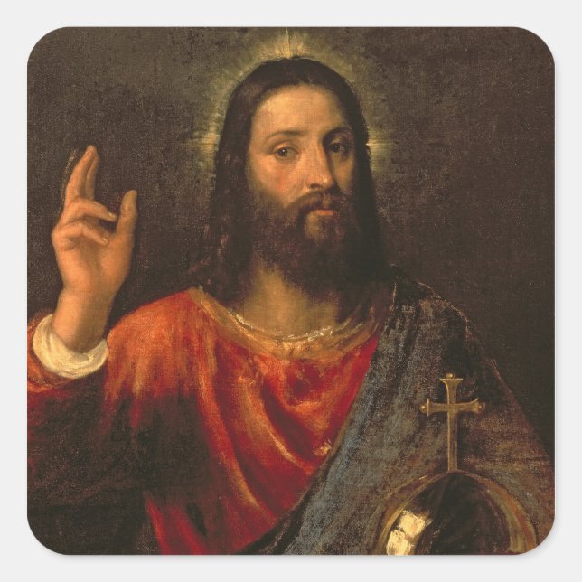 Christ Saviour, c.1570 Square Sticker (Front)