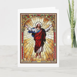 CHRIST Stained Glass Window  Card