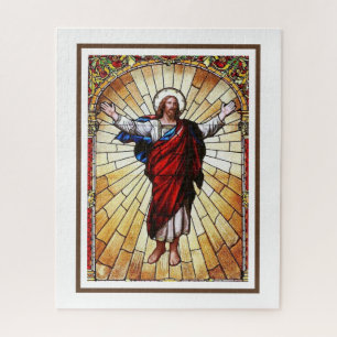 CHRIST Stained Glass Window  Jigsaw Puzzle