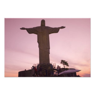Christ Statue at Corcovado, near outskirts of Photo Print