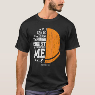 Christ Strengthens Me  Religious Christian Ice Hoc T-Shirt