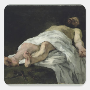 Christ taken down from the Cross, 1874 Square Sticker