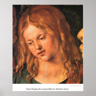 Christ Teaches the Learned Men by Albrecht Durer Poster
