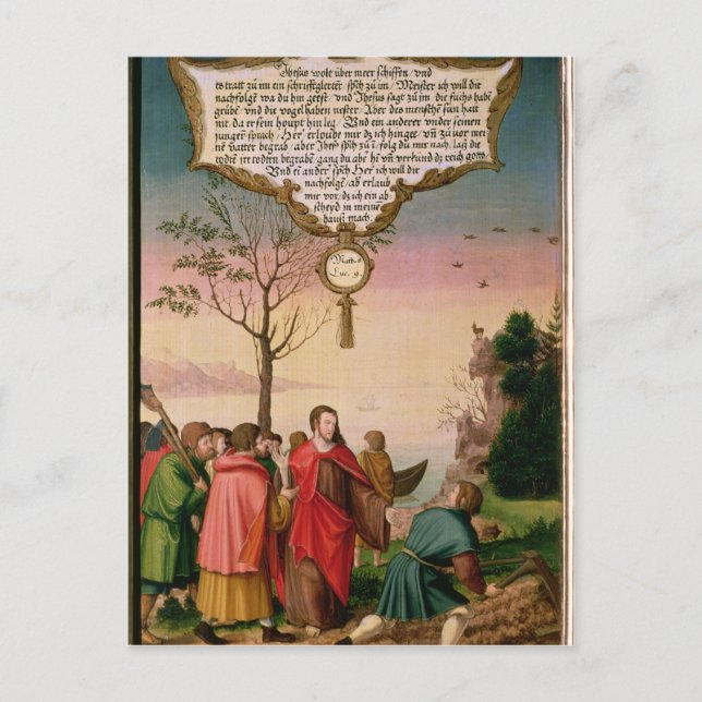 Christ teaching his disciples postcard (Front)