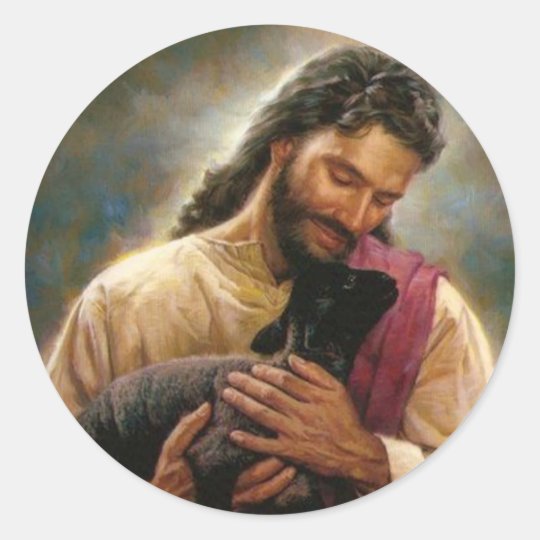 Christ The Good Shepherd Classic Round Sticker