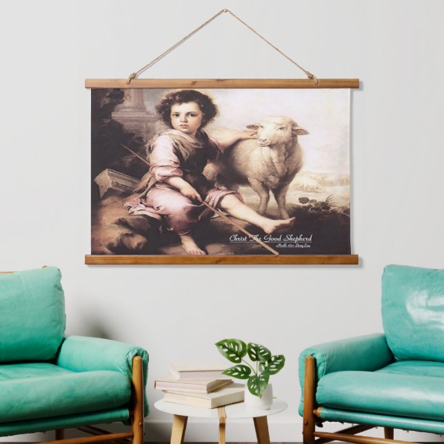 Christ the  Good Shepherd Hanging Tapestry (Living Room)