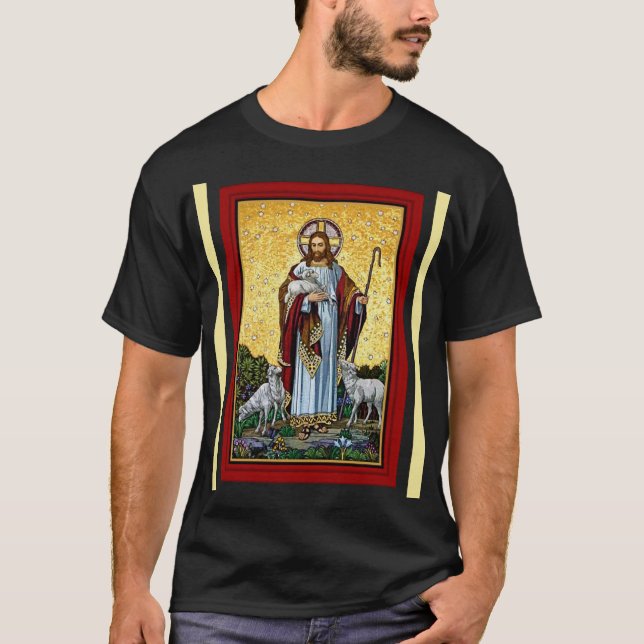 CHRIST, THE GOOD SHEPHERD MOSAIC   T-Shirt (Front)