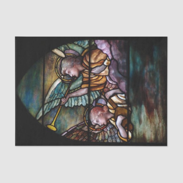 Christ the High Priest Stained Glass Christmas Tissue Paper (Front)