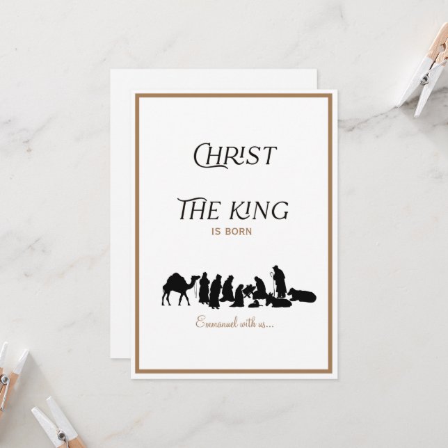 Christ the King is Born Christian Christmas (Front/Back In Situ)