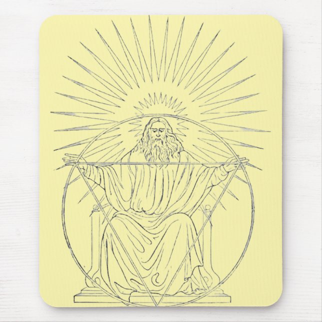 Christ the King medieval scene Mouse Mat (Front)