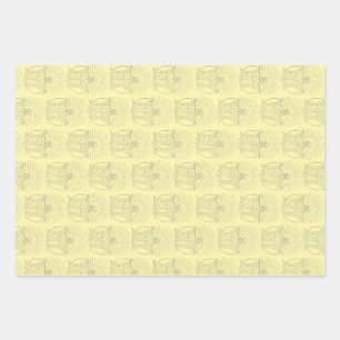 Christ the King medieval scene Wrapping Paper Sheet