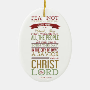 Christ the Lord Ceramic Tree Decoration
