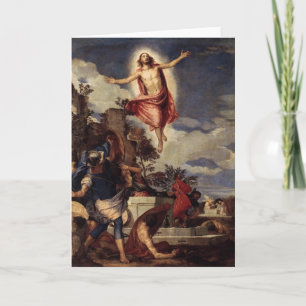 Christ the Lord is risn’ today, Alleluia! Holiday Card