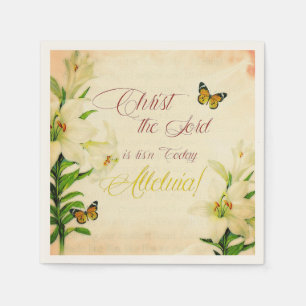 Christ the Lord is ris'n today Paper Napkins