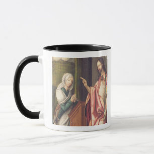 Christ the Redeemer blessing a woman (panel) Mug