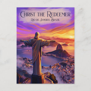 Christ the Redeemer Brazil Postcard