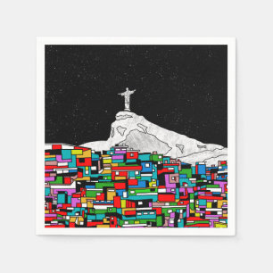 Christ the Redeemer Favela Napkin