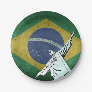 Christ the Redeemer Paper Plate