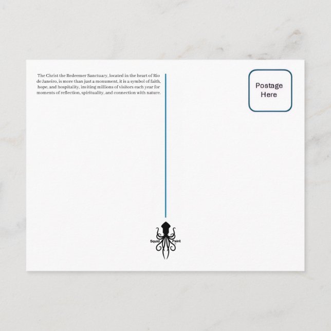 Christ the Redeemer Postcard (Back)