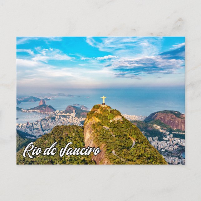 Christ The Redeemer, Rio de Janeiro, Brazil Holiday Postcard (Front)