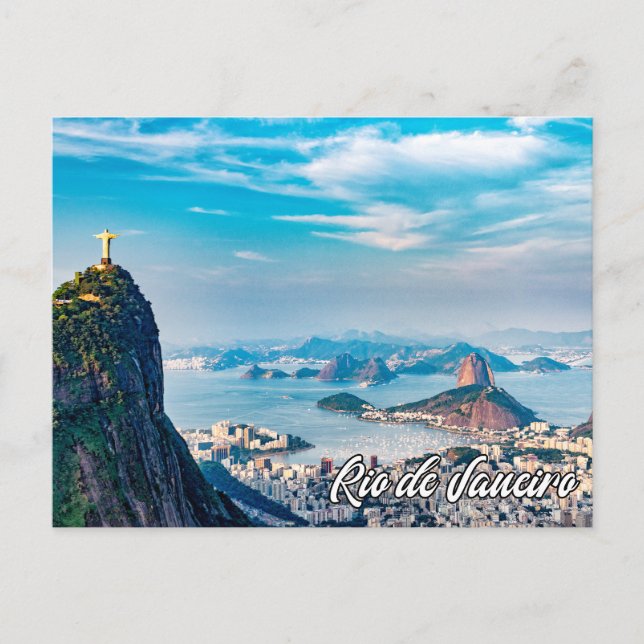 Christ The Redeemer, Rio de Janeiro Holiday Postcard (Front)