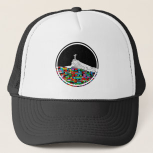 Christ the Redeemer Rio statue Trucker Hat