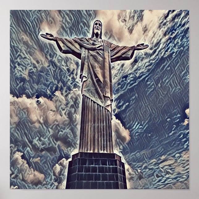 Christ the redeemer statue poster (Front)