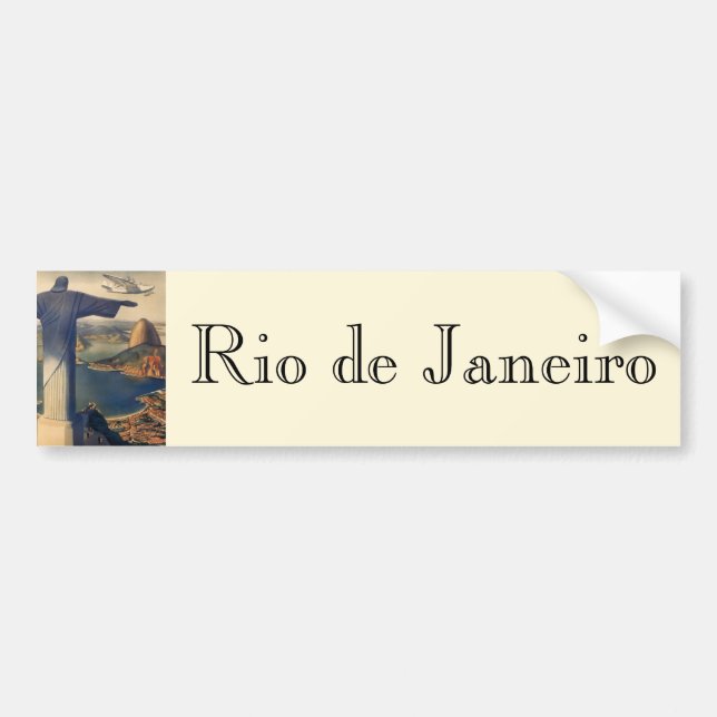 Christ the Redeemer Statue, Rio De Janeiro, Brazil Bumper Sticker (Front)