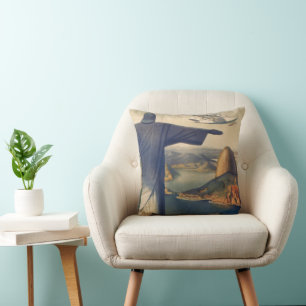 Christ the Redeemer Statue, Rio De Janeiro, Brazil Cushion