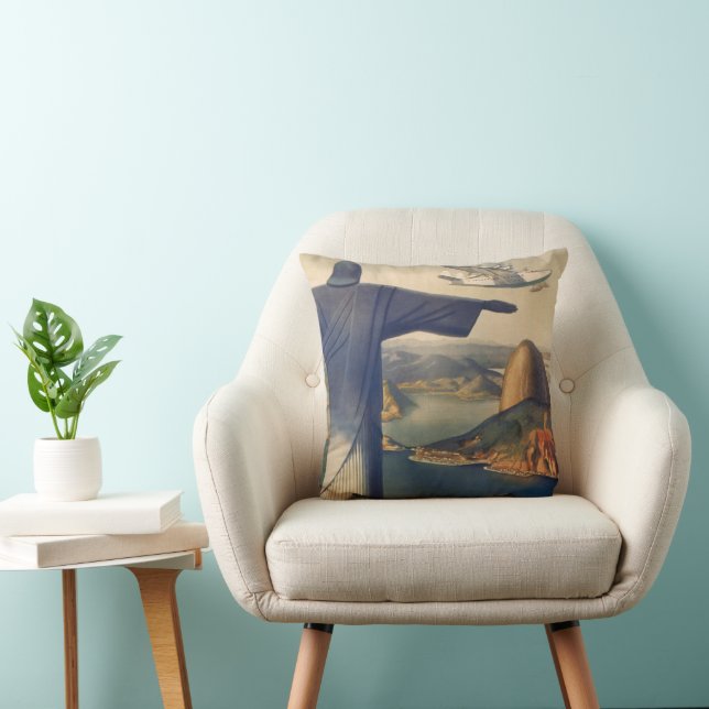 Christ the Redeemer Statue, Rio De Janeiro, Brazil Cushion (Chair)
