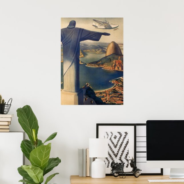 Christ the Redeemer Statue, Rio De Janeiro, Brazil Poster (Home Office)