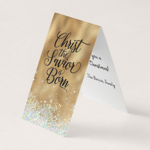 Christ the Saviour is Born Christian Folded Card
