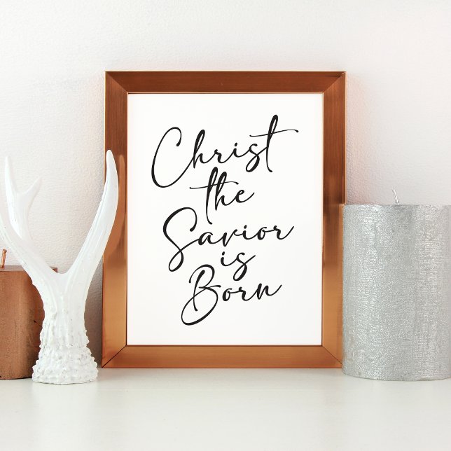Christ the Saviour is Born Christmas Art Print (Creator Uploaded)