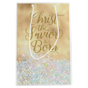 Christ the Saviour is Born Christmas Medium Gift Bag