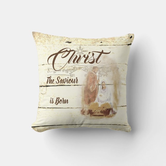 Christ the Saviour is born  Cushion (Front)