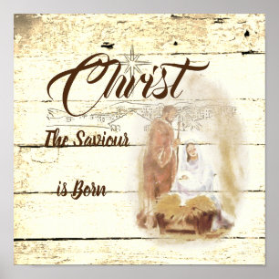 Christ the Saviour is born Poster