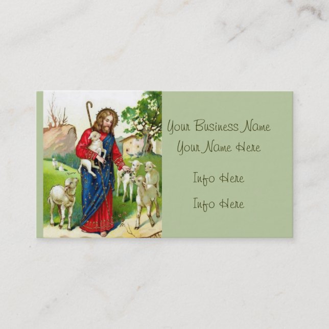 Christ The Shepherd Business Card (Front)