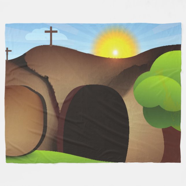 christ tomb blanket (Front (Horizontal))