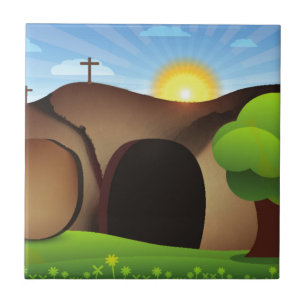 christ tomb tile
