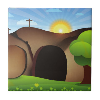 christ tomb tile