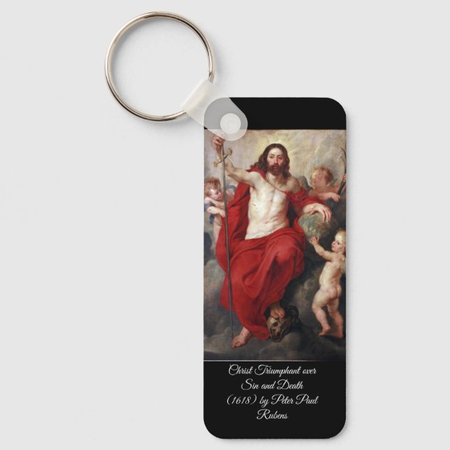 Christ Triumphant over death Key Ring (Front)
