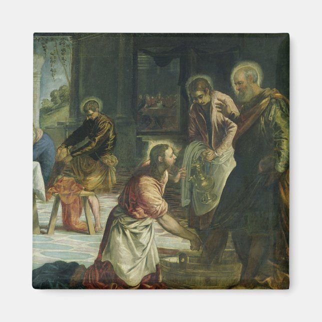 Christ Washing the Disciples' Feet, c.1547 Magnet (Front)
