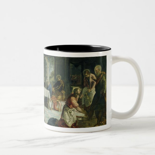 Christ Washing the Disciples' Feet, c.1547 Two-Tone Coffee Mug (Right)