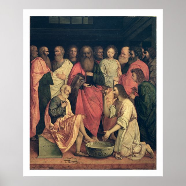 Christ Washing the Disciples' Feet Poster (Front)