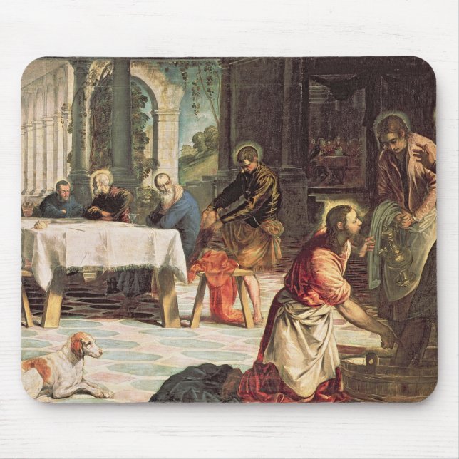 Christ Washing the Feet of the Disciples 2 Mouse Mat (Front)