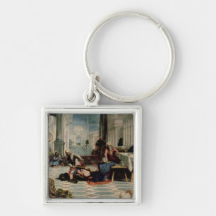 Christ Washing the Feet of the Disciples Key Ring