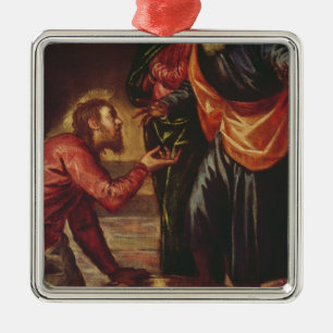 Christ Washing the Feet of the Disciples Metal Tree Decoration