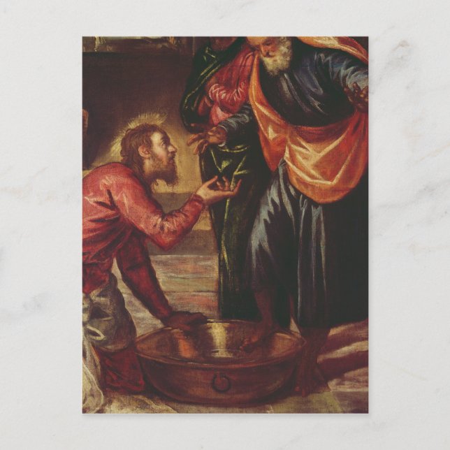 Christ Washing the Feet of the Disciples Postcard (Front)