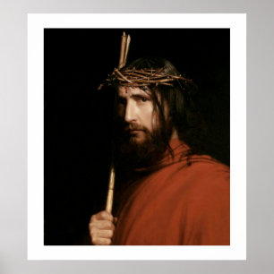 Christ with Thorns by Carl Bloch. Fine Art Print